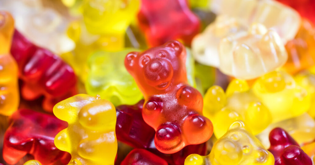 A colorful assortment of gummy bears, highlighting the popularity of candy and raising the question: What About Sugar-Free Gummy Bears?