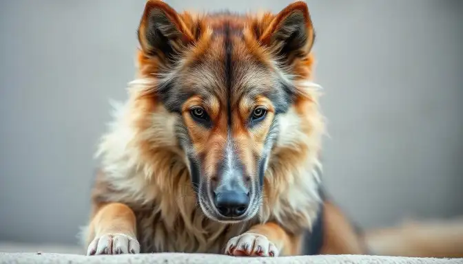 A German Shepherd dog sits on the ground, showcasing its features while prompting the question, "What Do Central Asian Shepherd Dogs Look Like?